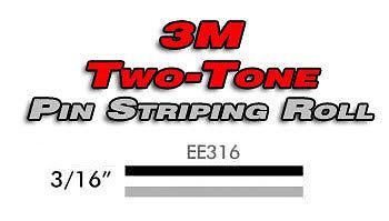 3/16" x 150ft roll / 3m two color pinstripe / for all model decal trim 234