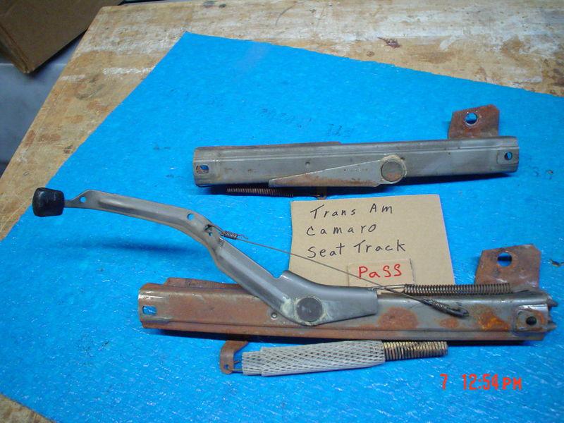 1982 trans am firebird camaro passenger manual seat track s solid