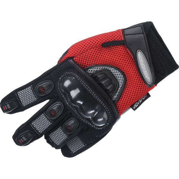 Red xl agv sport mayhem textile glove