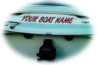 Hardline 5 inch boat name kit 610 series