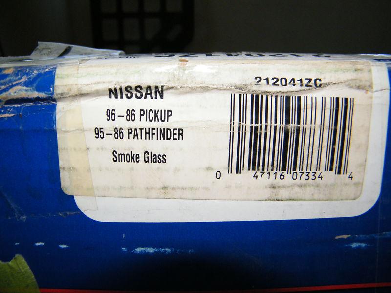 Deflecta-Shield 212041ZC Nissan 86-96 Pickup, 86-95 Pathfinder Smoked Glass, US $50.37, image 2