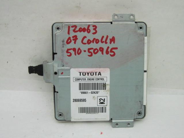 ECU ECM COMPUTER Corolla 2006 06 2007 07 Auto 89661-02K20 534576, US $109.99, image 2