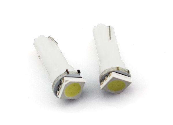 2x t5 wedge 1-smd 5050 led dashboard instrument panel light 37 70 73 74 85 86