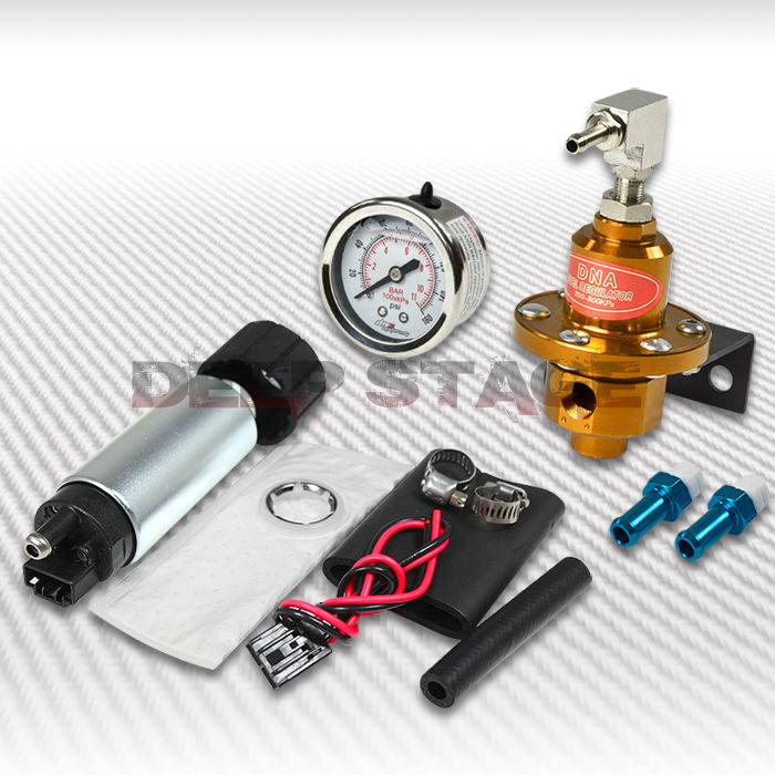 Find 255 LPH EFI FUEL INJECTION PUMP/TANK+160 PSI PRESSURE REGULATOR