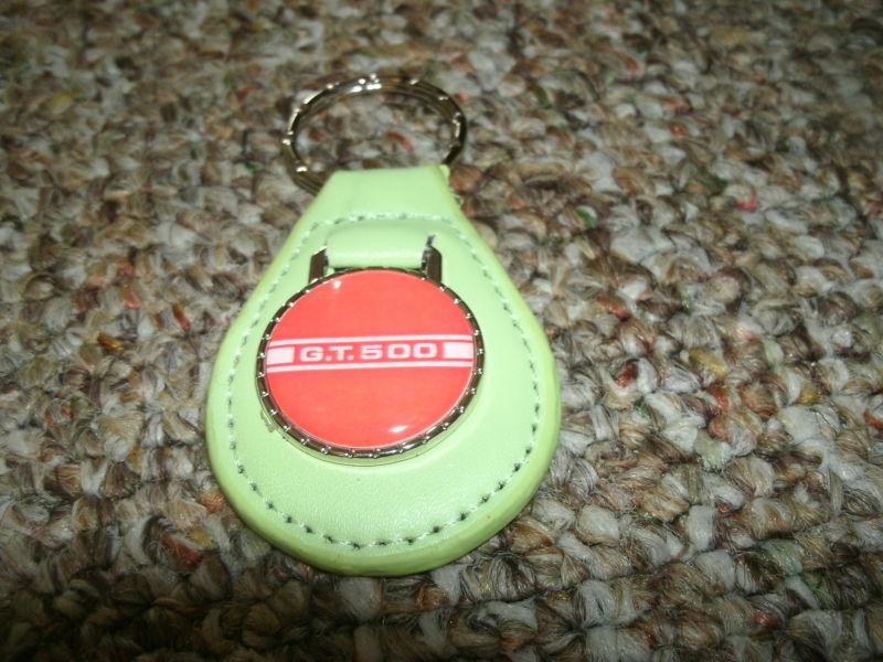 1967 1968 1969 1970 shelby cobra gt500 gt-500 stripe keychain new lime w red