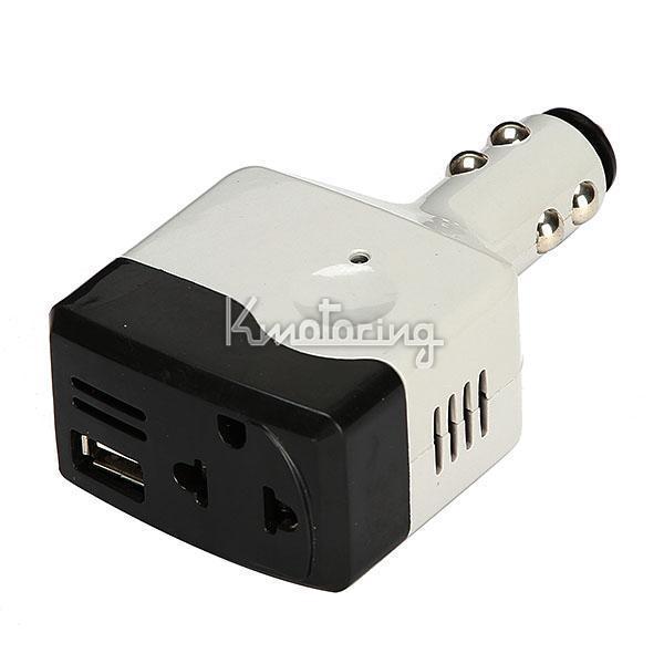 Power inverter converter charger adapter with usb port dc 12v  to ac 220v  
