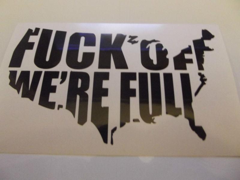 Usa f*** off vinyl decal sticker car/truck window funny