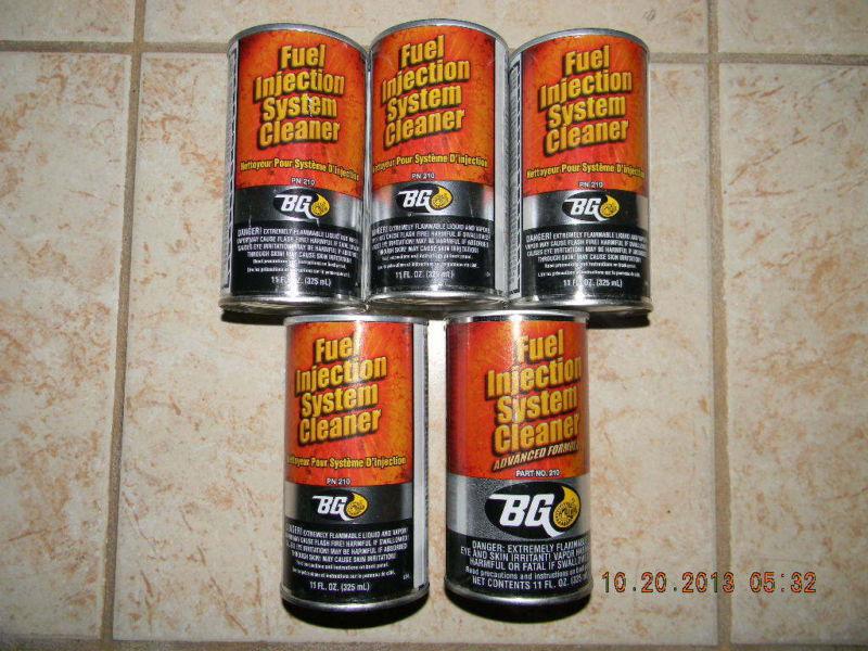 Find 5 BG Fuel Injection System Cleaner Part No 210 fast ship (maker of