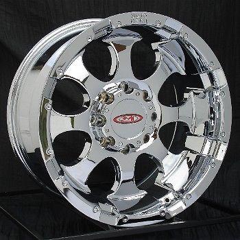 17 inch chrome wheels/rims chevy gmc dodge ram 2500 3500 8 lug truck moto metal