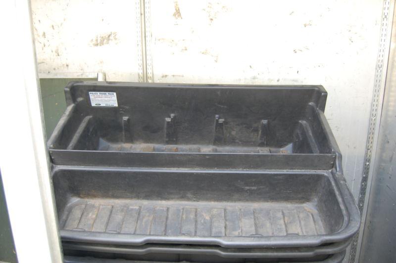 Find Kevlar Police Trunk liner Crown Vic with separators TRUNK STORAGE