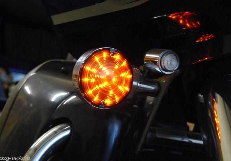 Led bulb harley touring pancake turn signal road king glide electra street ultra