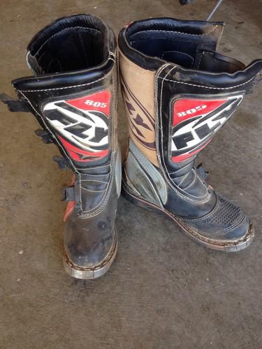 Fly racing 805 mx motocross boots adult  size 8 atv dirt bike off road