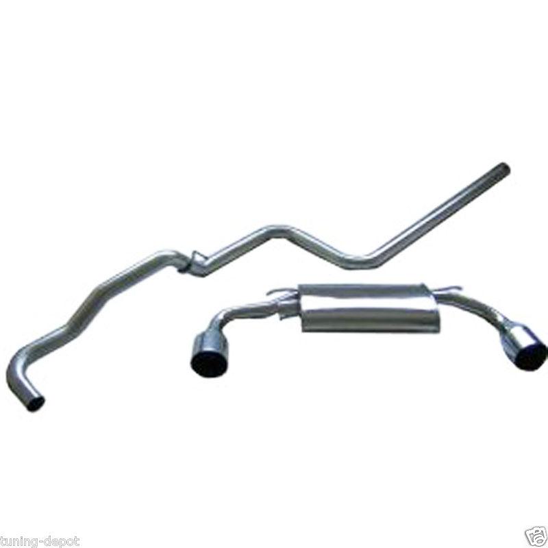 Obx dual turbo catback exhaust system 94-99 dodge neon 2.0l 420a 2dr 4dr