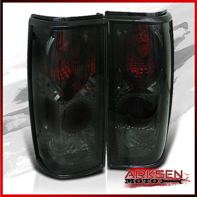 82-93 chevy s10 pickup truck smoke tail brake lights lamps pair left+right set