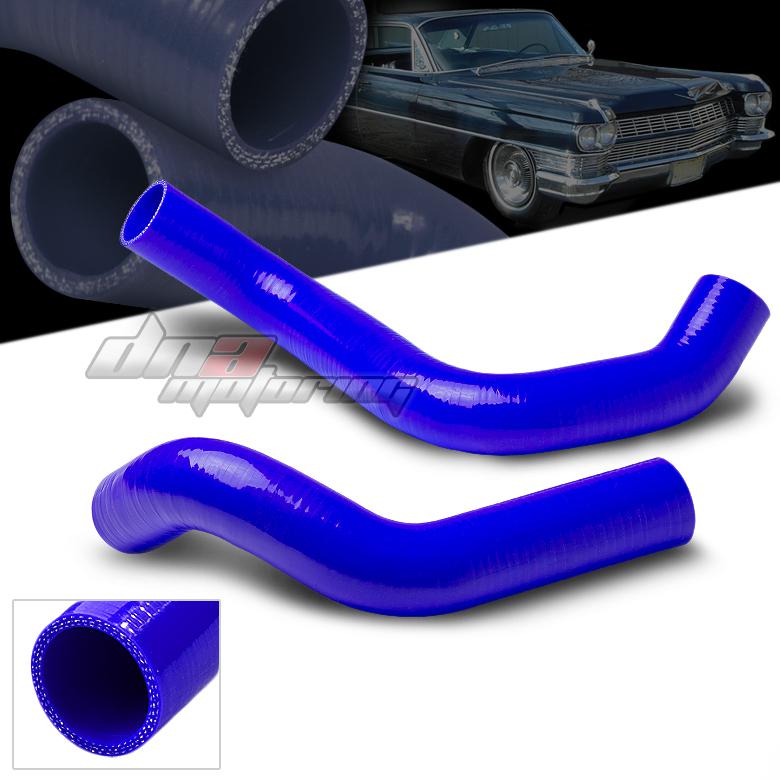 61-62 starfire 60-65 cadillac v8 blue silicone direct fit radiator hose piping