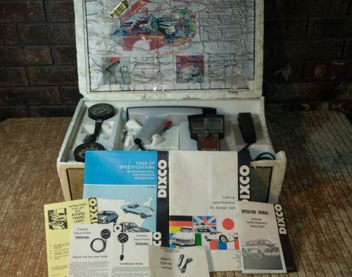 Dixco 5pc automotive test & tune-up set - model 331 orig box & manuals.