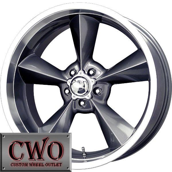 17 gunmetal old school wheels rims 5x4.75" 5 lug s-10 blazer trans am camaro