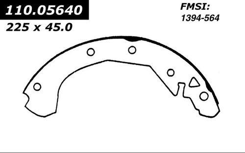 Centric 112.05640 brake pad or shoe, rear-severe duty brake shoe