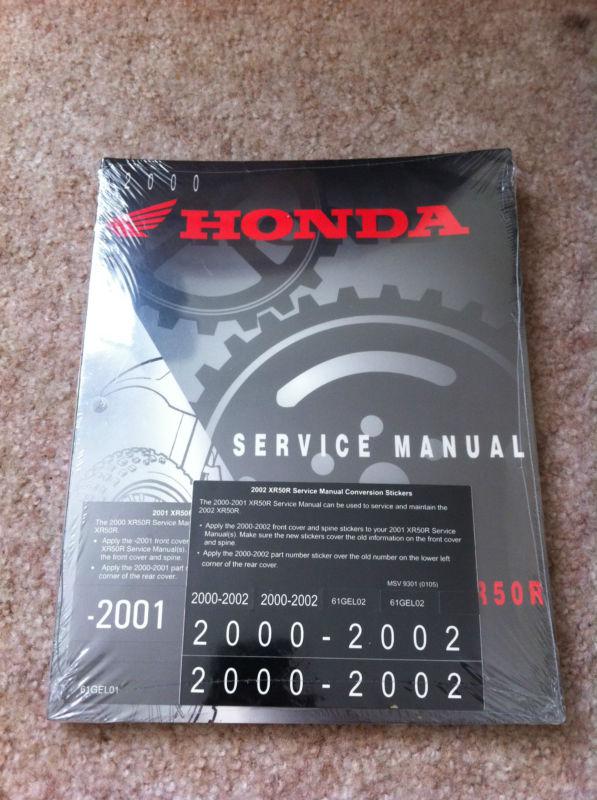Honda xr50r xr 50 r factory service manual 2001