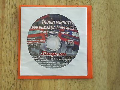 Snap-on fast track troubleshooter 2000 domestic driveability user's  manual cd