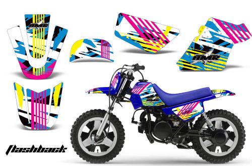 Yamaha pw 50 graphic kit amr racing bike decal sticker part pw50 90-13 flashback