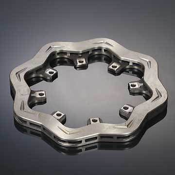 Diversified machine 12.000 in od slotted lightened brake rotor p/n src-0811