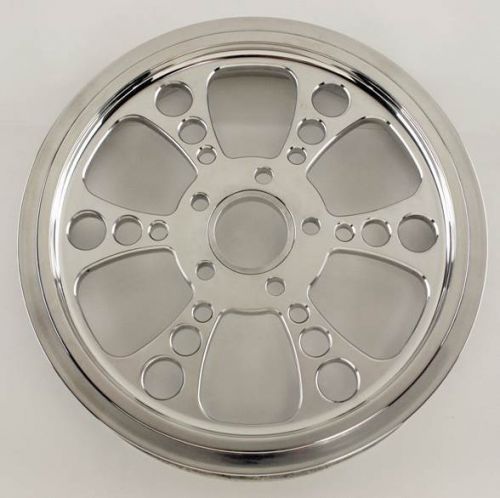 Ultima polished kool kat pulley 1" wide, 65 tooth 99'- earlier &amp; 00'- later