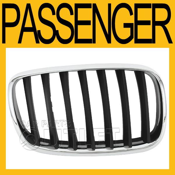 08-11 bmw x6 3.0si chrome grille surround black bar insert bm1200181 capa right