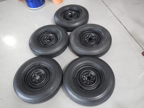 1965 1966 corvette gm wheels and silvertown tires set of 5
