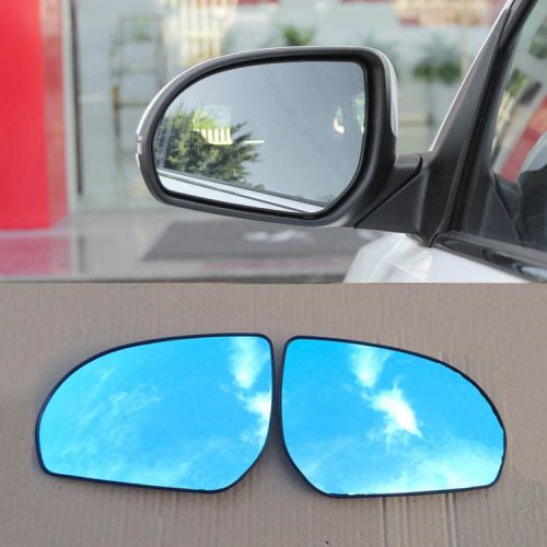 2pcs new power heated w/turn signal side view mirror blue glasses for kia k2