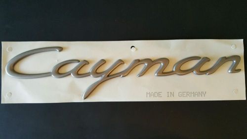 Porsche cayman emblem titanium