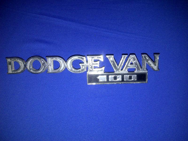 70's dodge van100 emblems 