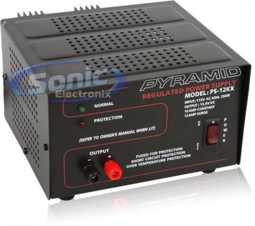 New! pyramid ps12kx fully regulated low ripple 12 amp power supply/inverter