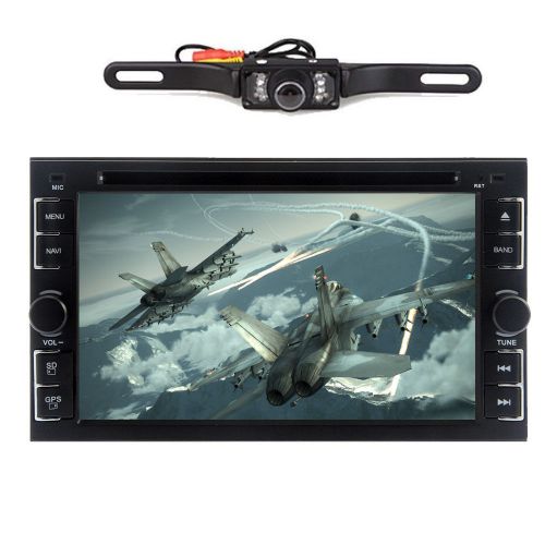 6.2&#034; car dvd tv mp3 player in-dash stereo bluetooth fm radio+free backup camera