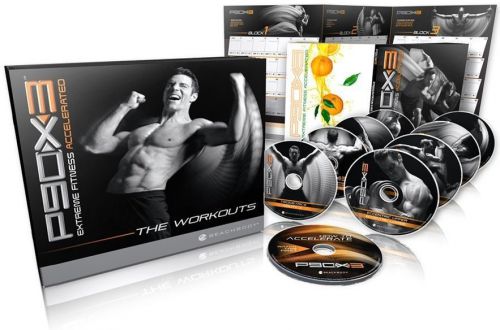 Tony horton&#039;s p9ox3 base kit w/ resistance band and guidebooks free shipping