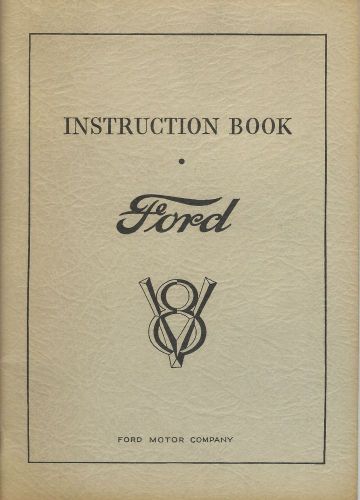 Instruction book - ford - v8