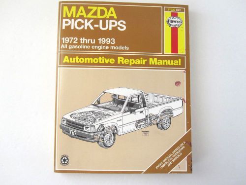 Haynes 61030 mazada pick-ups 1972 thru 1993 automotive repair manual gas engine