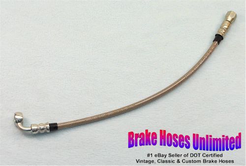 60 inch, dot -4an / jic stainless hose, straight female to 3/8", 90 degree banjo
