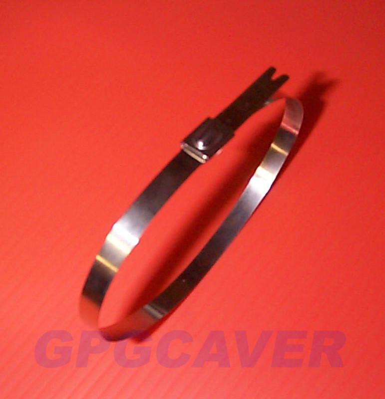 White 50ft roll Fiberglass Exhaust racing Header pipe Wrap tape kit w/ 6 SS TIES, US $11.99, image 2