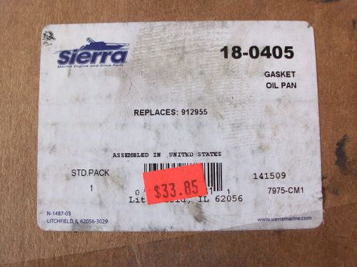 Sierra oil pan gasket  part # 18-0405  replaces: 912955