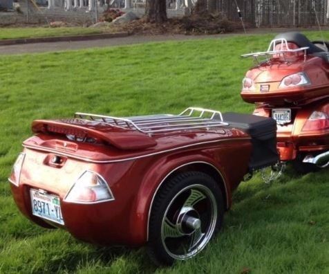 Motorcycle trailer hitch - pull trailers &amp; luggage behind honda goldwing gl1800