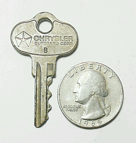 Key nos for chrysler outboard boat code b collectible rare hard to find
