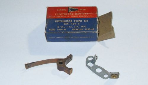 1936-1948 ford "holley" # 85r-154-s, 78-12171s, point set. 1939 to 1948 mercury
