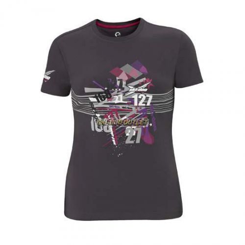 Ski-doo ladies x-team t-shirt - charcoal grey