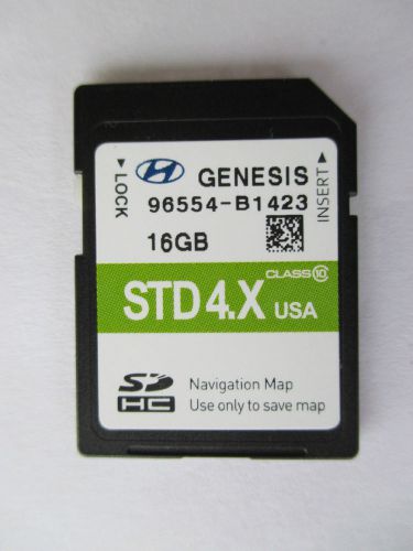 2014 2015 2016 hyundai genesis navigation gps sd card map 4x usa oem 96554-b1423