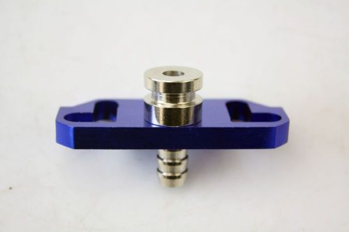 Wilsondyno mitsubishi racing fuel pressure regulator rail adapter riser - black