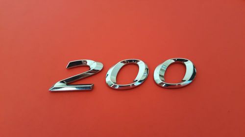 Used 2012 chrysler 200 rear side chrome oem emblem logo letters (11 12 13 14)