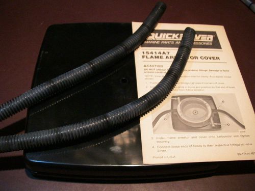 Mercruiser mercury cover 15414a7 flame arrestor with hoses very fast shippng