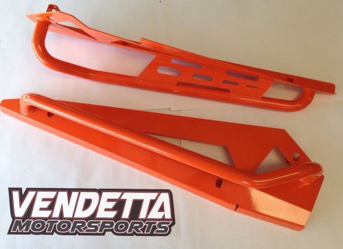 2016 2015 2014 polaris rzr xp 1000 &amp; turbo rock slider rocker w/ tube in orange