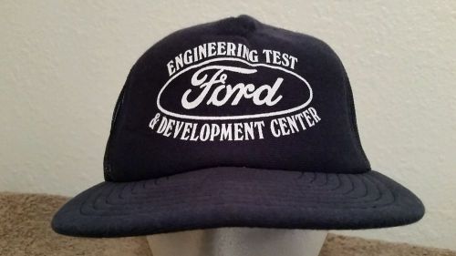 Vtg ford mesh back trucker baseball hat cap engineering test development center